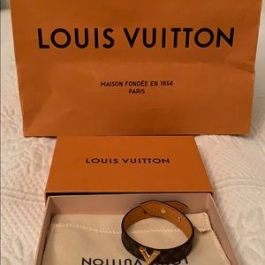 Louis Vuitton Leather Bracelet
